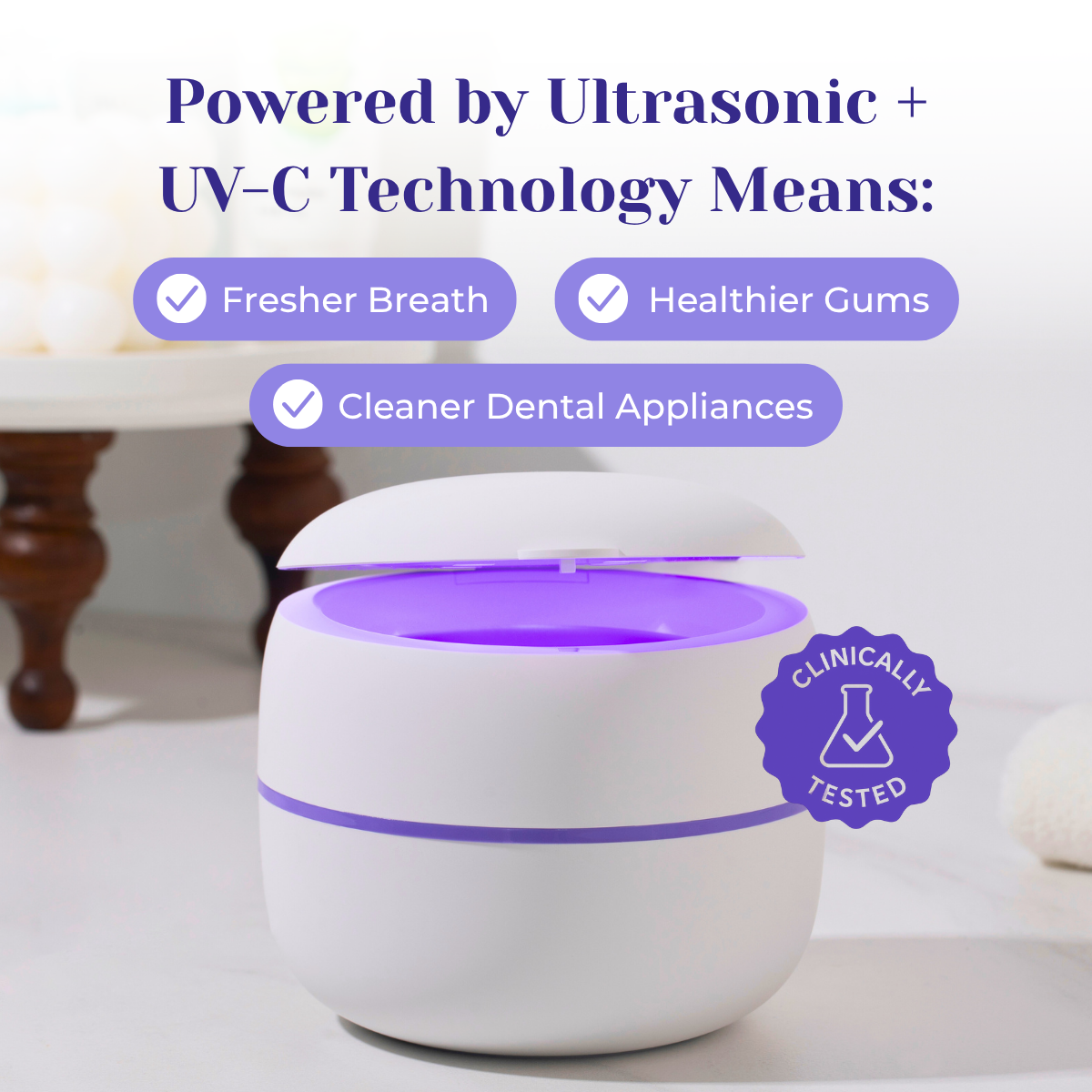 ZiloPod - #1 Dentist-Approved Ultrasonic & UVC Cleaner art